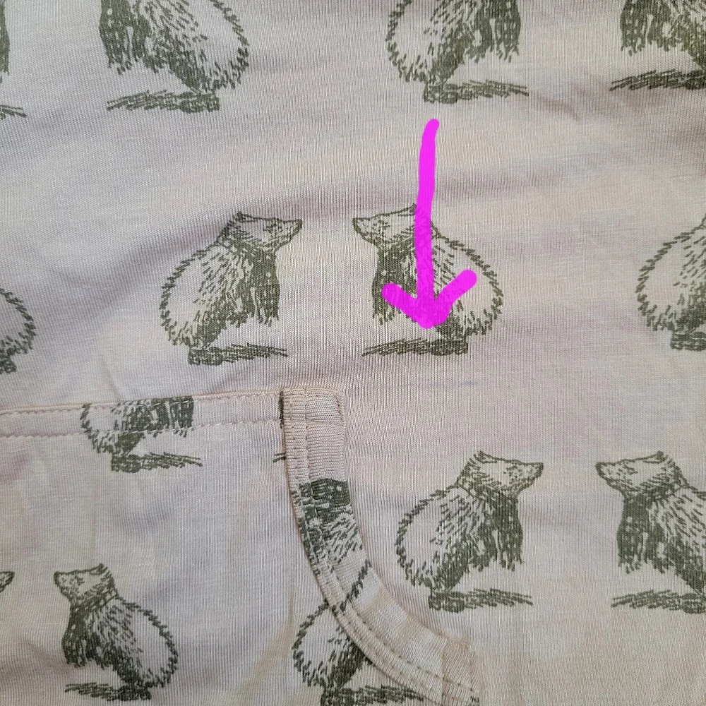 Kate Quinn Banboo Bear Print Harem‎ Jumpsuit Onsie